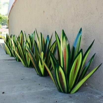 IJzeren Buitenbeeldhouwwerk Agave Plant - Handgemaakt Rustiek Design voor Tuin en Binnen - Velinix