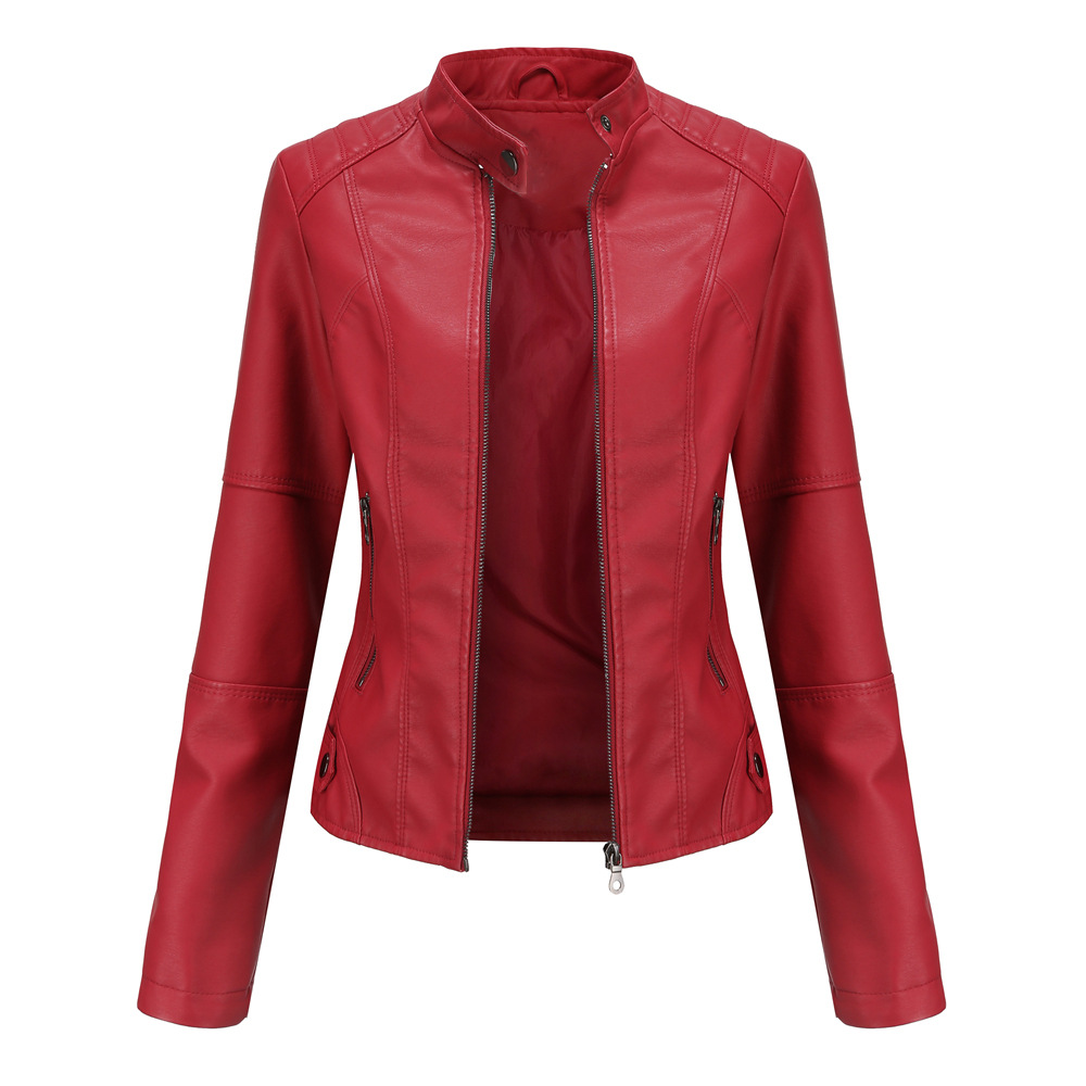 Leren Motorjack Dames Slank en Stijlvol