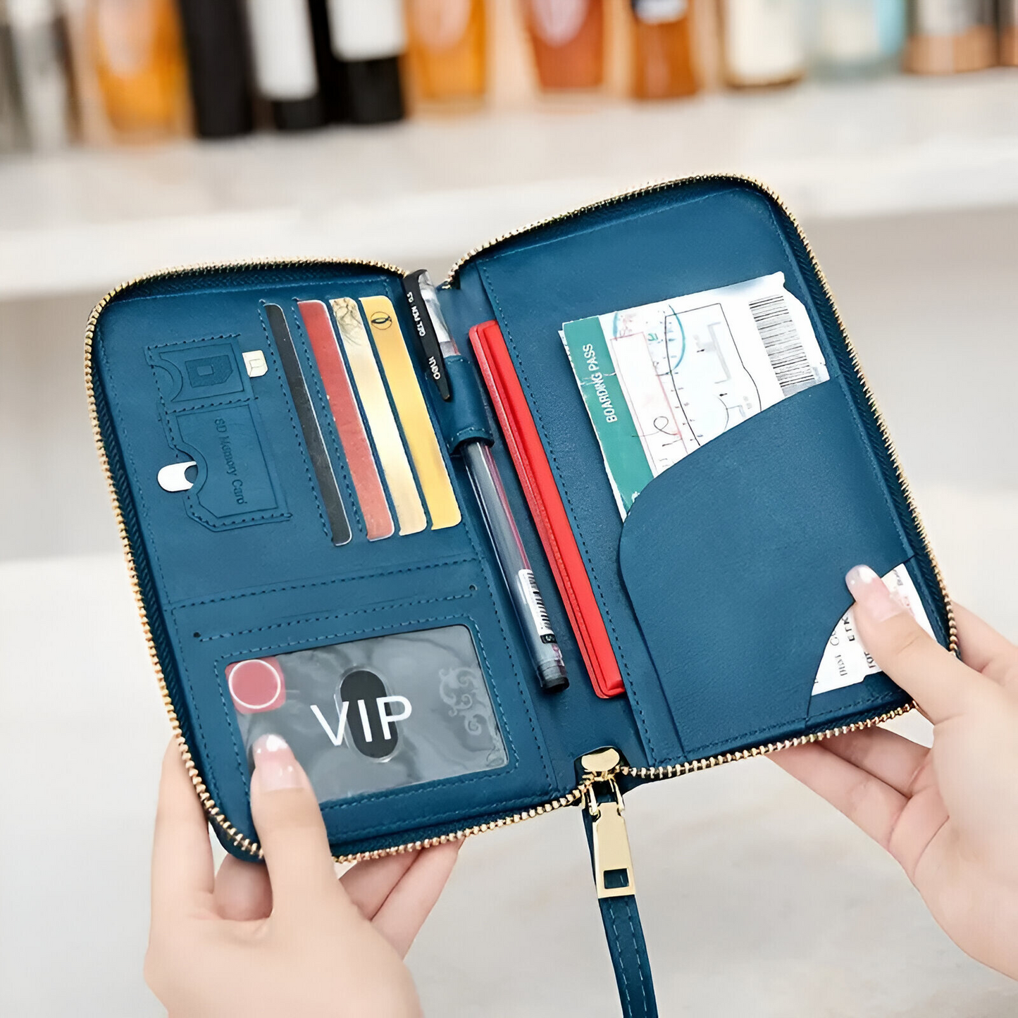RFID Reis Paspoort Houder LuxuraGuard Beschermhoes