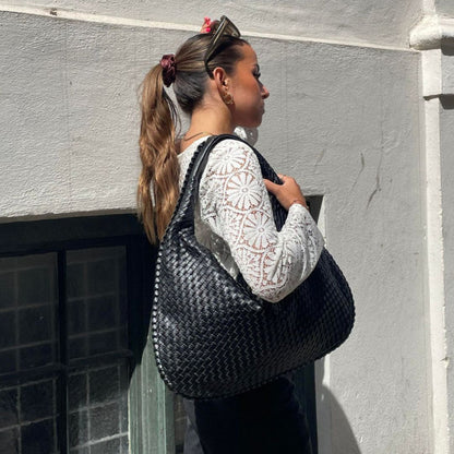 Vegan Leren Hobo Tas voor Dames Zacht en Stijlvol
