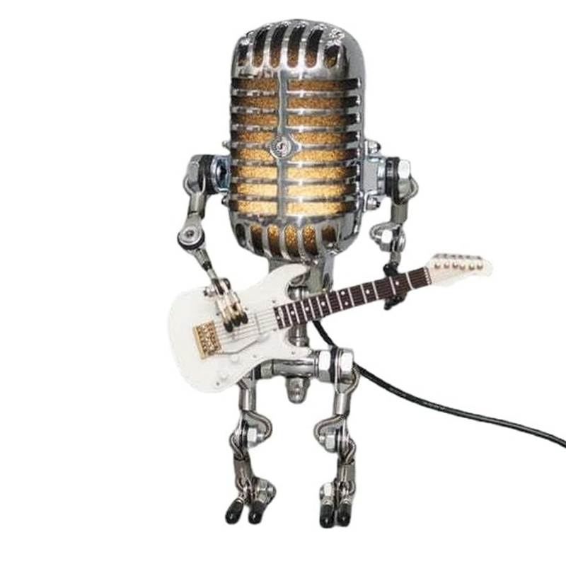 Tafellamp Robot Gitaar Design Uniek Verlichting