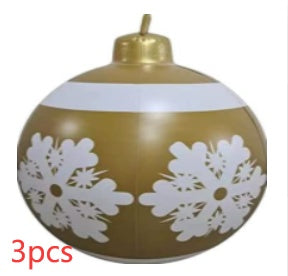 Kerstbal Buiten Decoratie 60cm Weerbestendig PVC