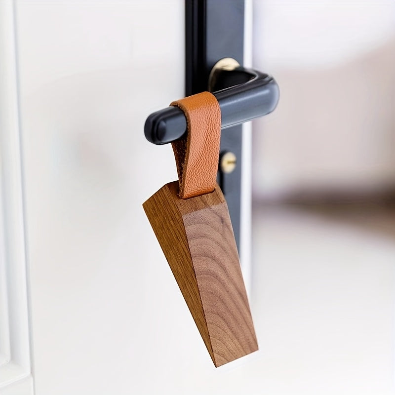 Houten Deurstopper met Antislip Bodem Scandinavisch Design
