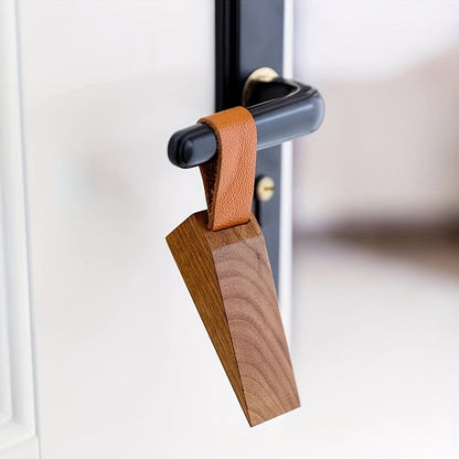 Houten Deurstopper met Antislip Bodem Scandinavisch Design