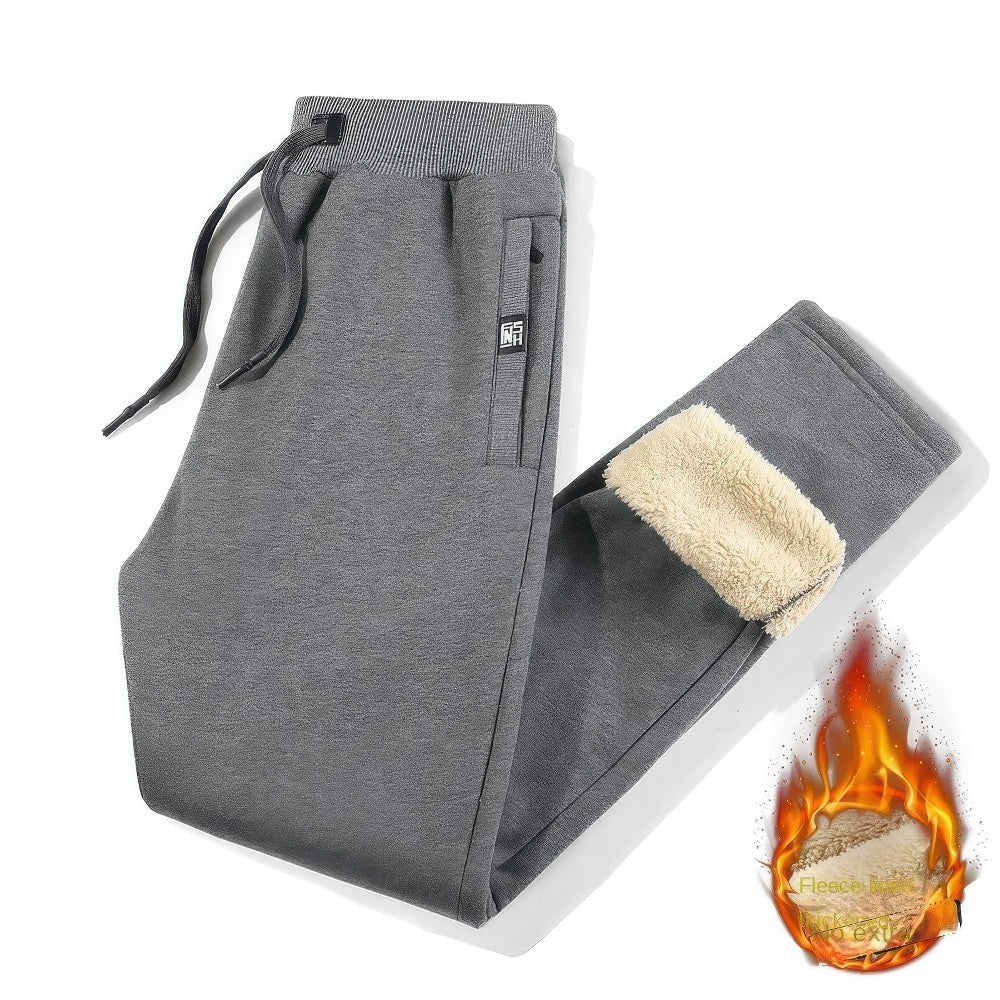 Heren Joggingbroek Fleece Gevoerd Warm en Comfortabel