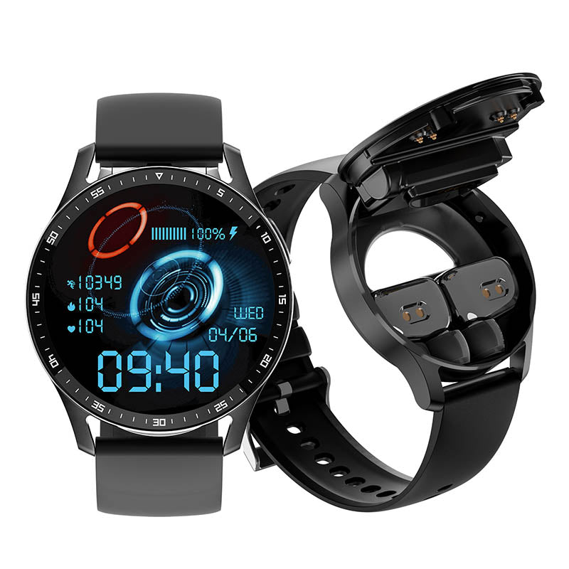 Smartwatch met Oordopjes voor Gezondheidsmonitoring
