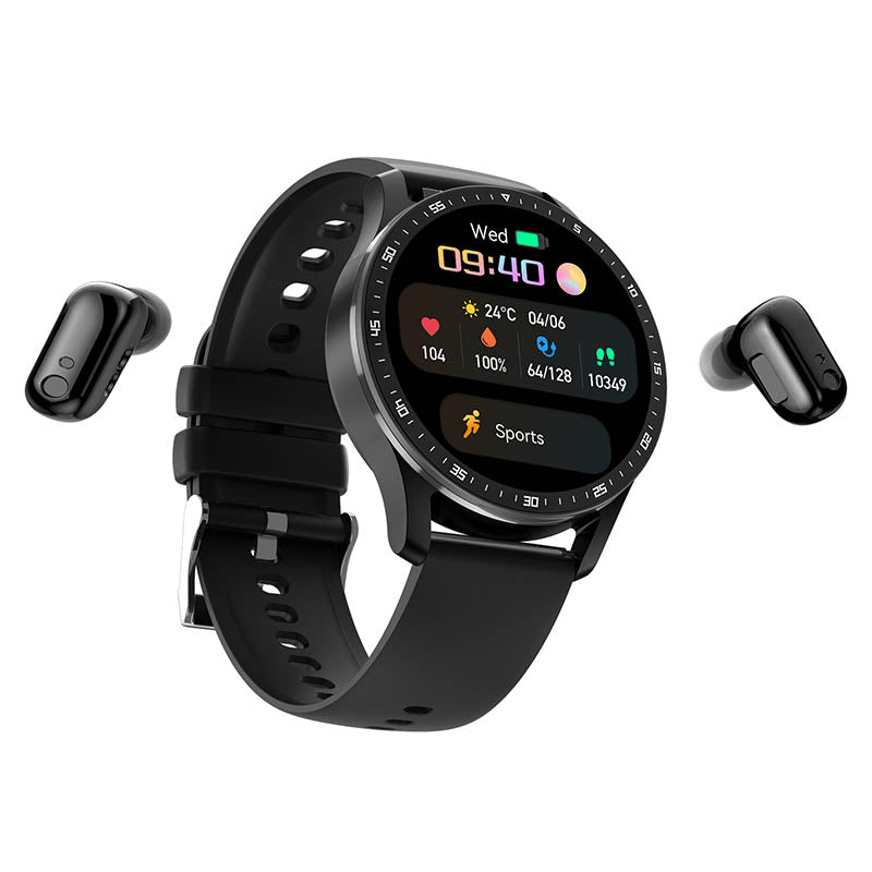 Smartwatch met Oordopjes voor Gezondheidsmonitoring
