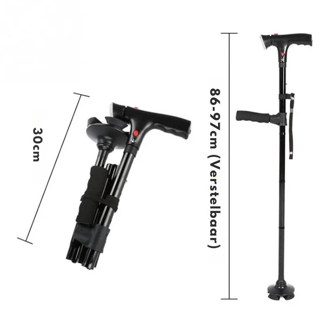 Wandelstok Ergonomisch Lichtgewicht met Extra Steun