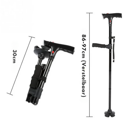 Wandelstok Ergonomisch Lichtgewicht met Extra Steun