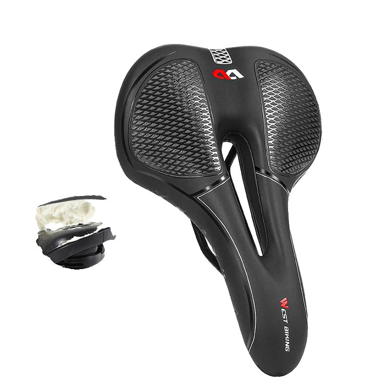 Fietszadel Comfortabel Schokabsorberend Waterdicht voor Mountainbike en Wegfiets