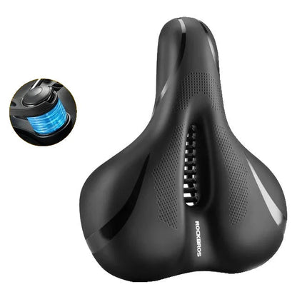 Fietszadel met Schokabsorptie en Ademend KussenComfortabele Fietszadel met Schokabsorptie