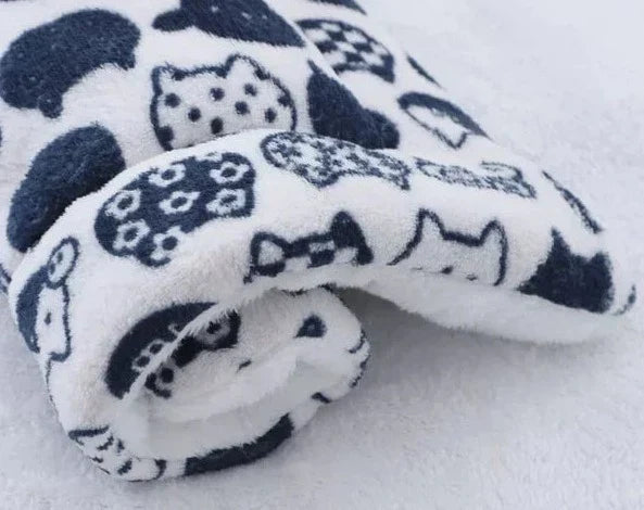 Zachte Kattendeken met Kattenprint - Hypoallergeen en Machinewasbaar