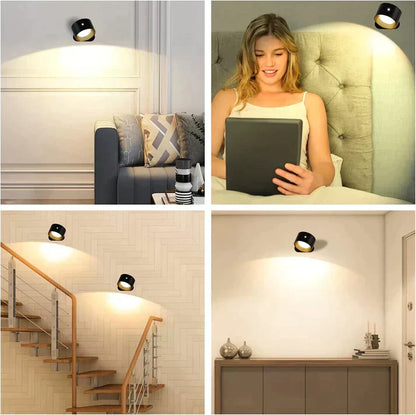 LED Wandlamp Draadloos Oplaadbaar 360° Draaibaar
