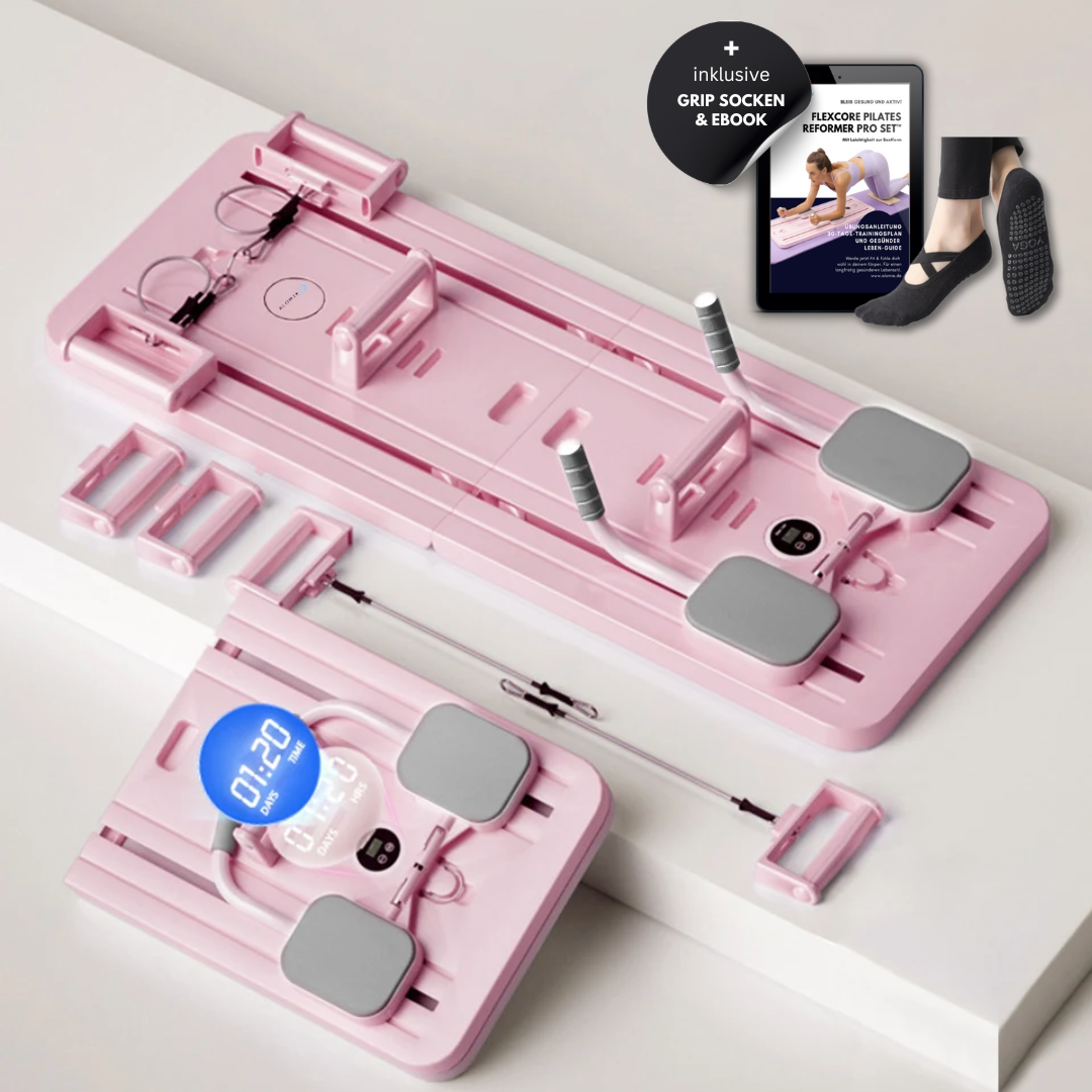 Pilates Reformer Set - Thuisfitness Apparaat met Weerstandsbanden voor Krachttraining