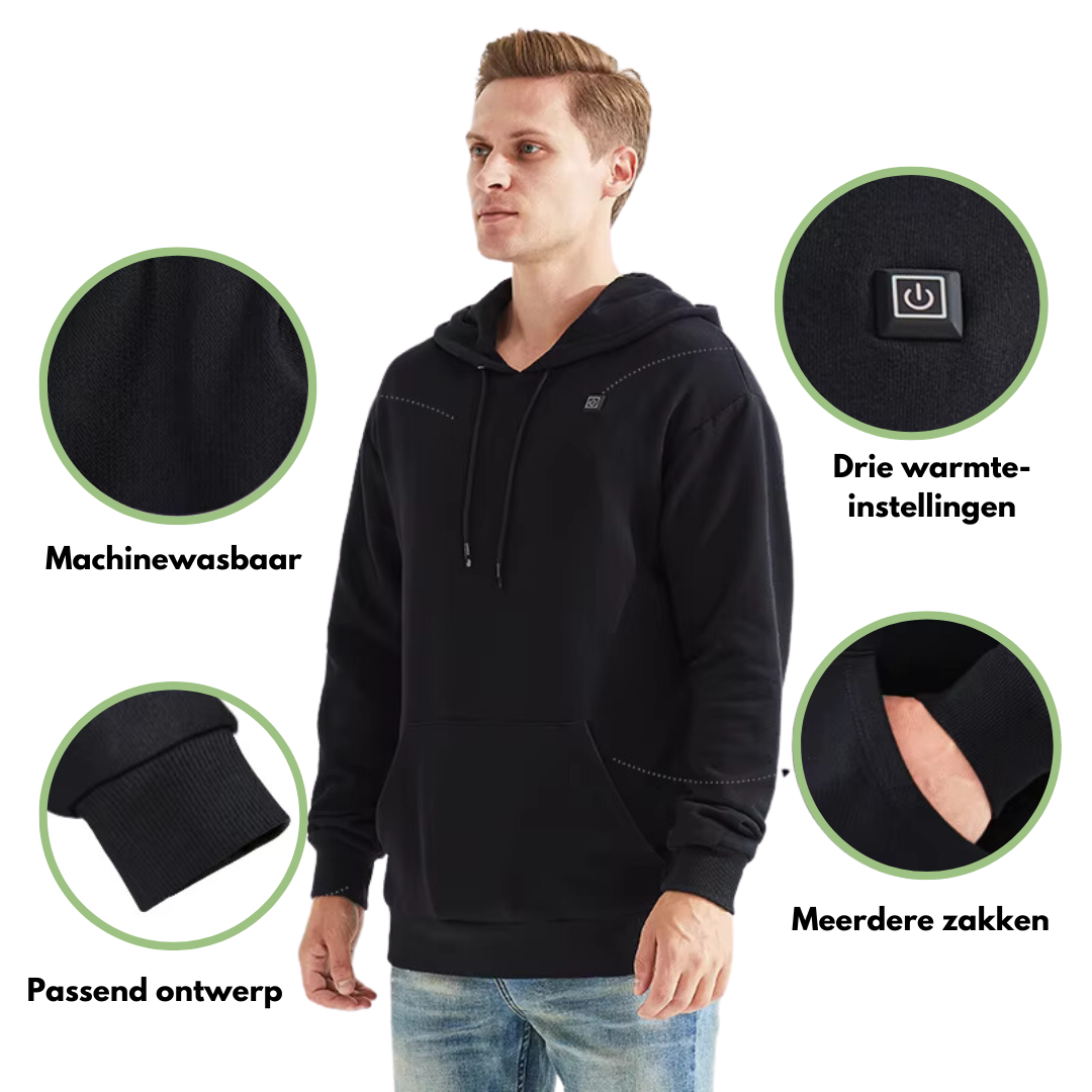 USB Verwarmde Hoodie Warm en Stijlvol voor Winter