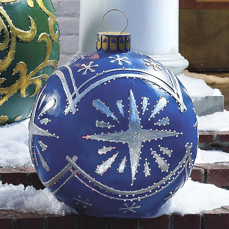 Kerstbal Buiten Decoratie 60cm Weerbestendig PVC