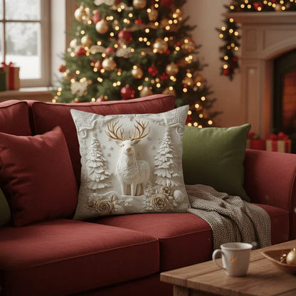 Kerst Decoratieve Hoezen Set van 4 Stuks 3D Design
