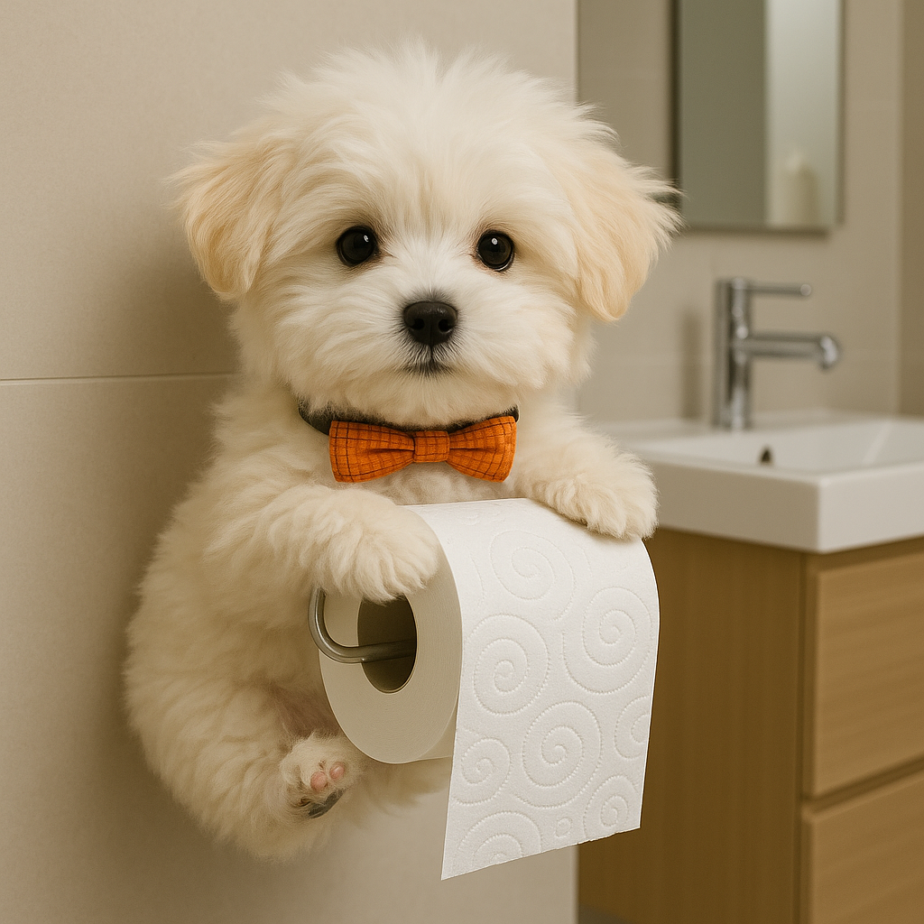 Dierenlijk Toiletrolhouder Charmant Huisdiervriendelijk Accessoire - Velinix