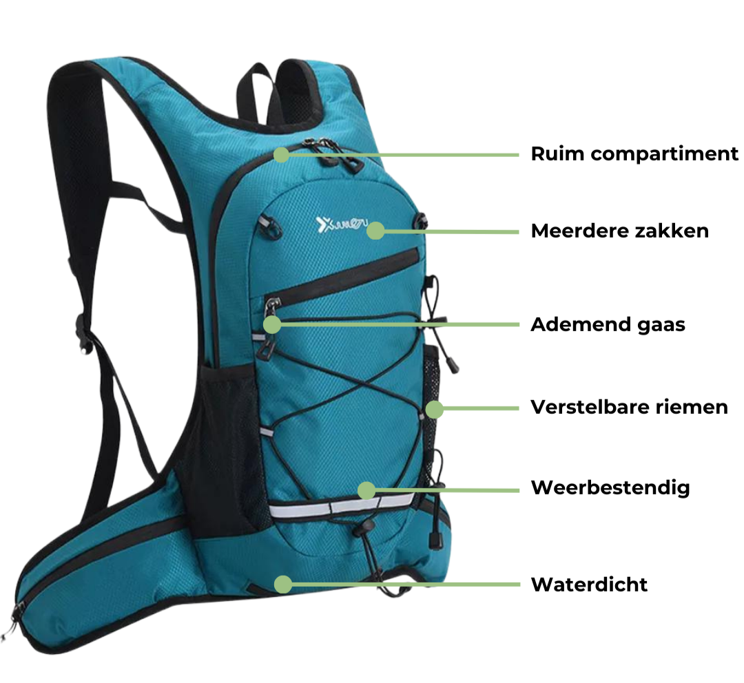 Lichtgewicht Backpack voor Hiken en Fietsen