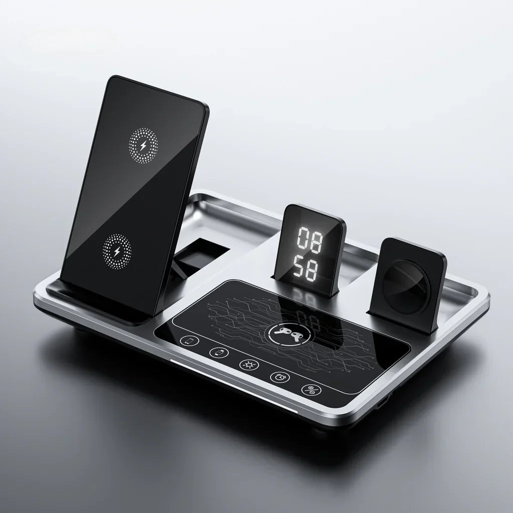 Draadloos Oplaadstation 4-in-1 voor iPhone, Apple Watch en AirPods Snell - Velinix