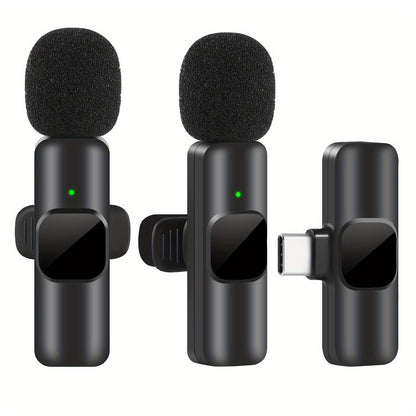 Draadloze Lavalier Microfoon voor Video en Livestream met Hoge Geluidskwaliteit