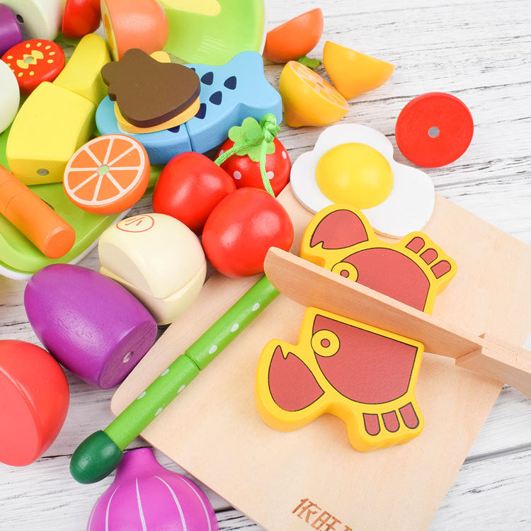 Houten Snijset voor Kinderen Montessori Speelgoed