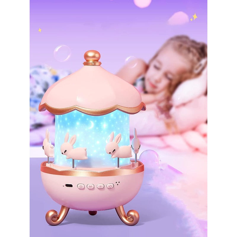 Kinder Nachtlamp Projector 360° Rotating Konijn