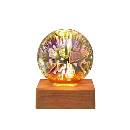 Kristallen Bollamp LED Sfeerverlichting 3D Vuurwerkeffect