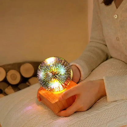 Kristallen Bollamp LED Sfeerverlichting 3D Vuurwerkeffect