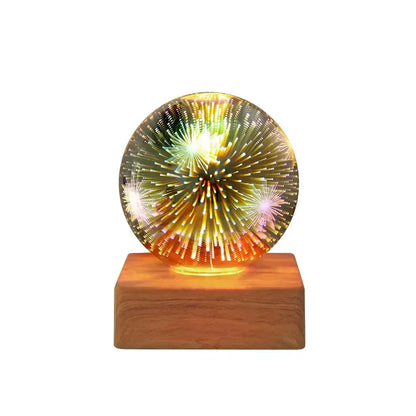Kristallen Bollamp LED Sfeerverlichting 3D Vuurwerkeffect