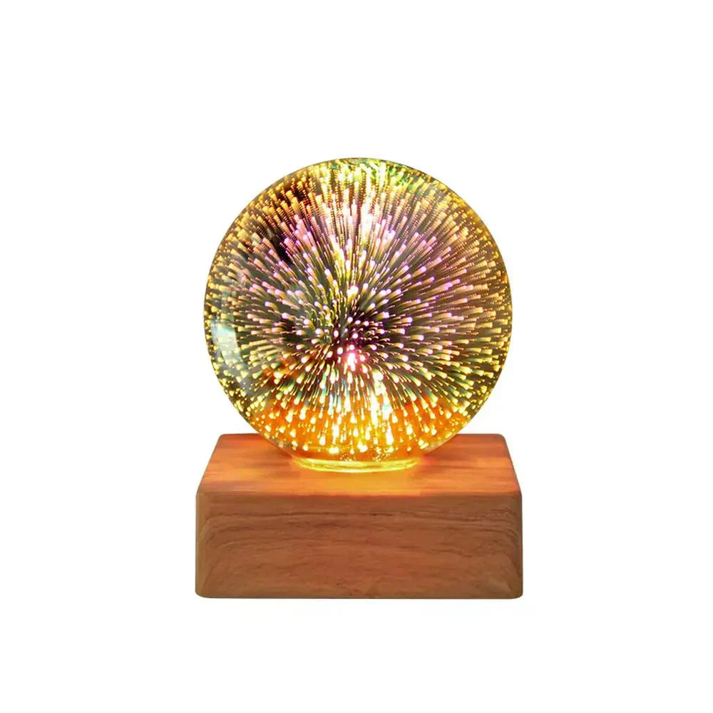 Kristallen Bollamp LED Sfeerverlichting 3D Vuurwerkeffect