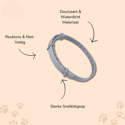 Verstelbare Halsband voor Hond en Kat Waterdicht en Chemievrij