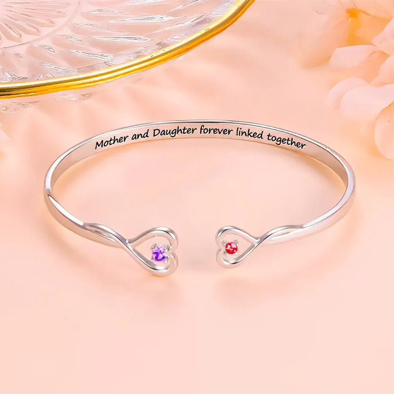 Moeder Dochter Armband Zilver Kado Liefde