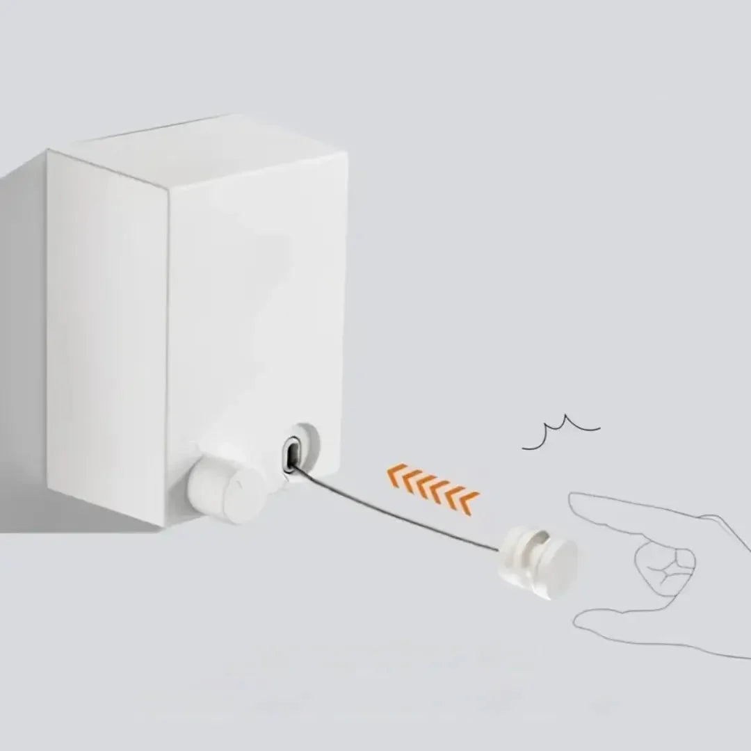 Ingebouwd Droogrek Staal Retractable en Ruimtebesparend