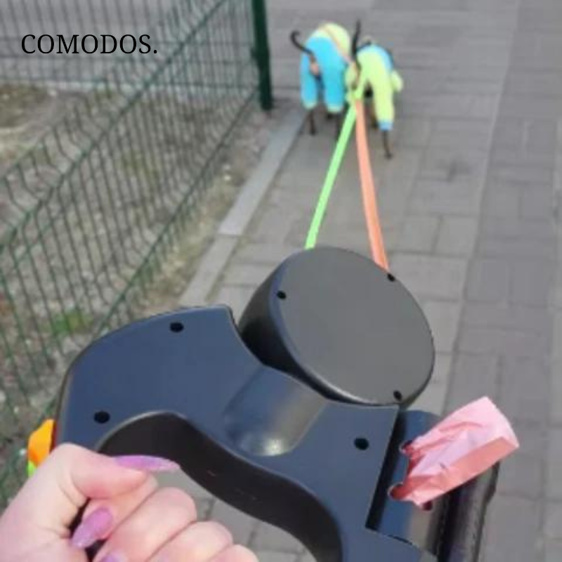 Hondenriem voor 2 Honden, Moeiteloos Wandelen met Dubbele Riem