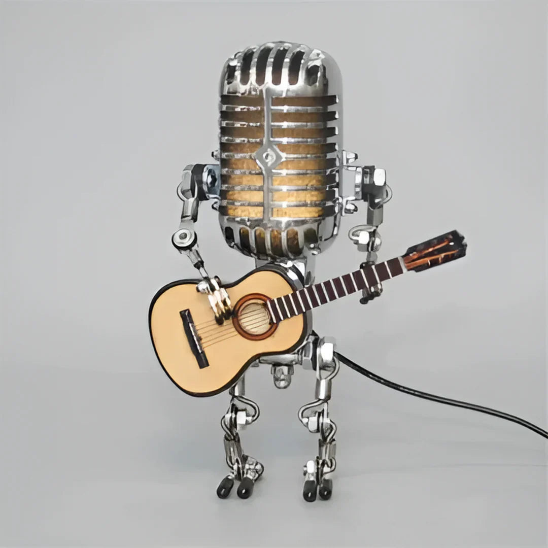 Tafellamp Robot Gitaar Design Uniek Verlichting