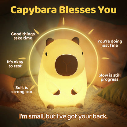 Capybara Nachtlampje Squishy Zacht Schattig