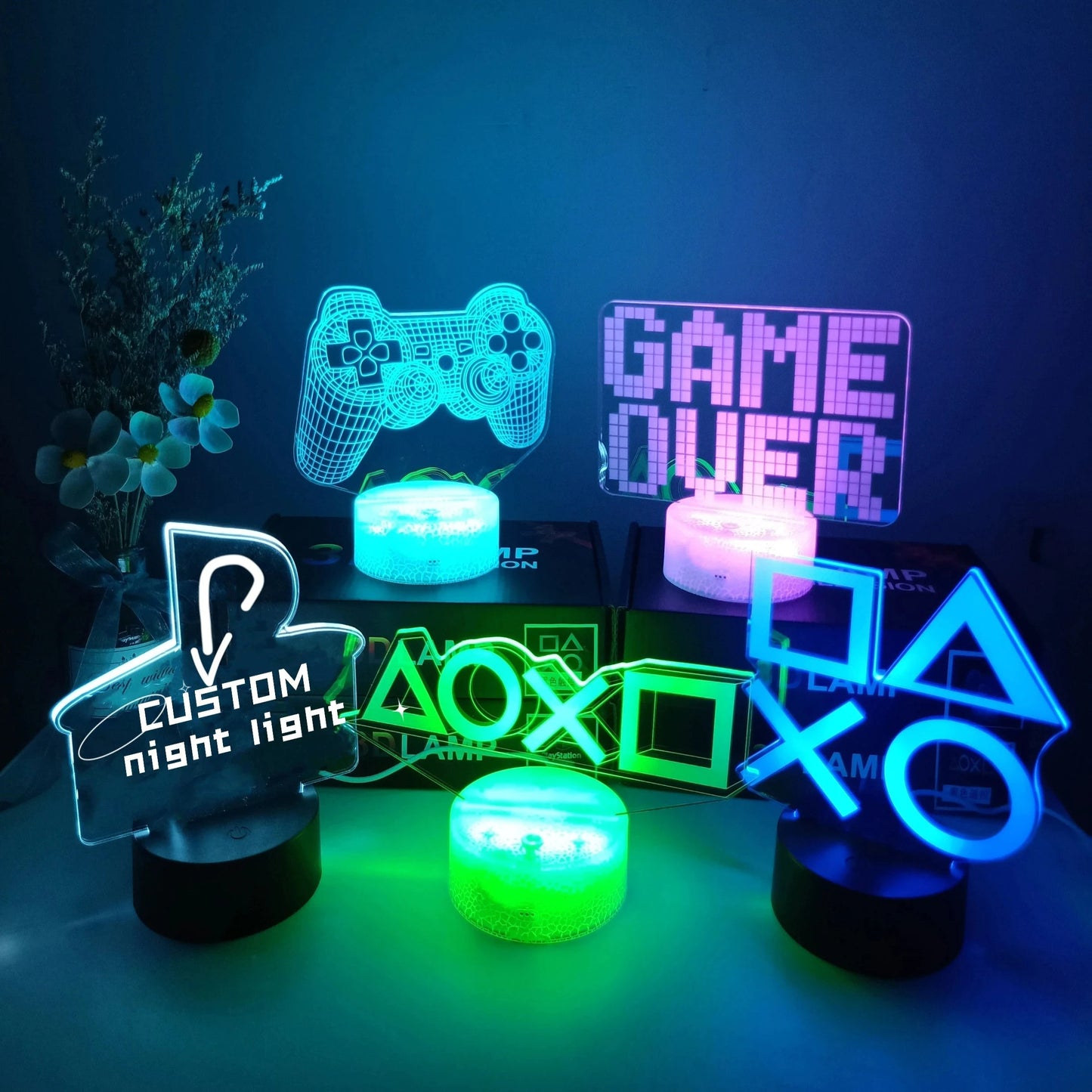 Gamer Lamp met 3D LED Verlichting voor Een Ultieme Game Ervaring