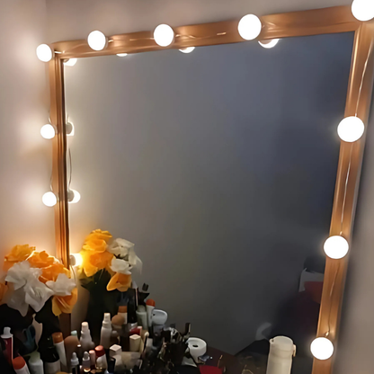 LED Makeup Spiegel Verlichting met Dimbare Lichtbollen