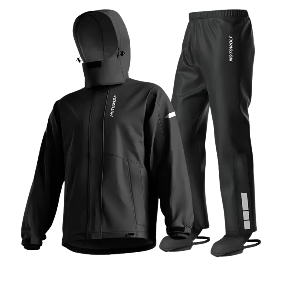 Waterdichte Motorrijder Regenpak Jas en Broek Unisex