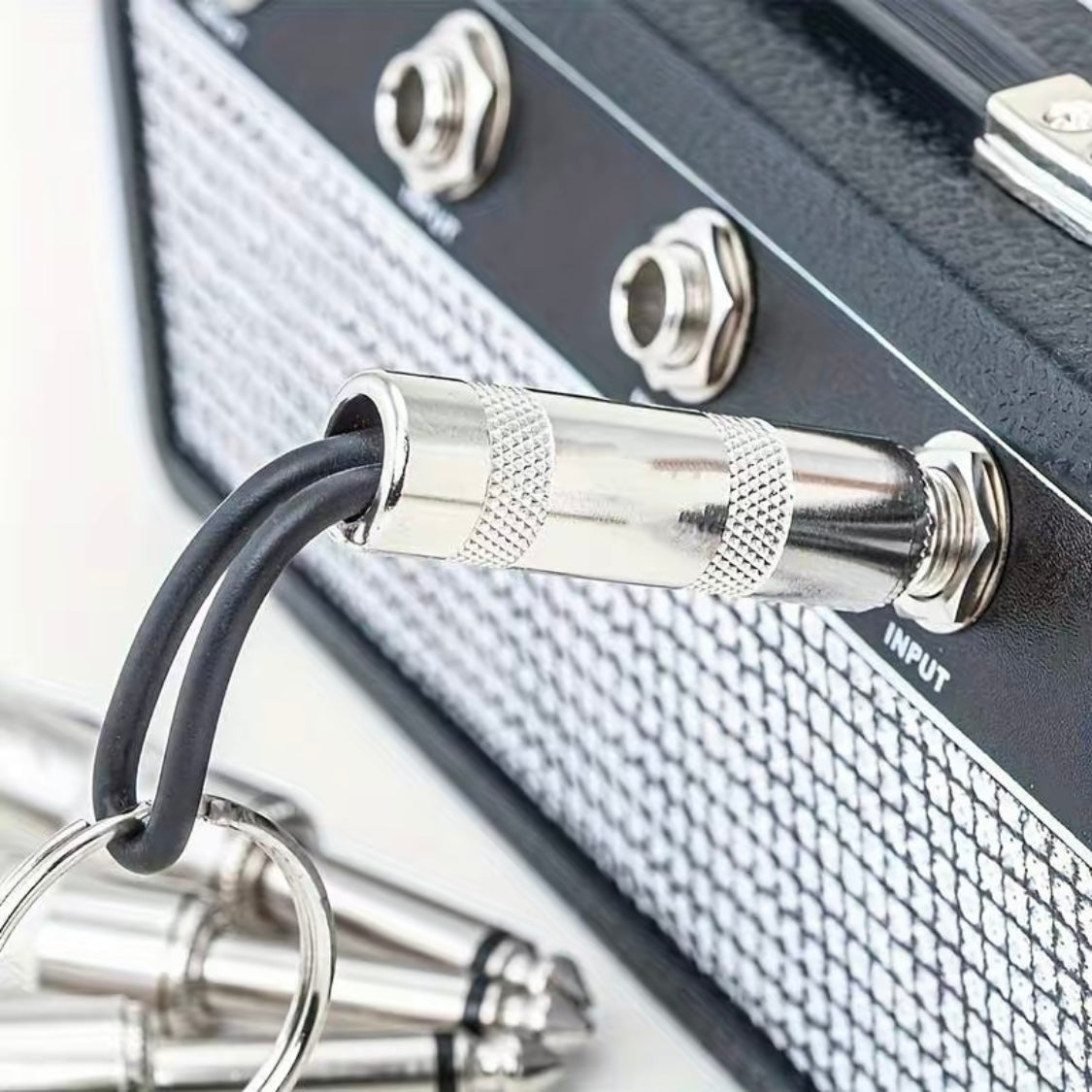 Muziek Sleutelhanger Gitaar Vorm Met Liefde Voor Muziek