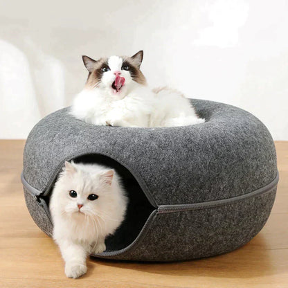 Kattenbed Pluche 50cm Diameter Antislip en Zacht