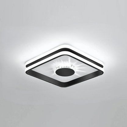 LED Plafondlamp Goud Kleur met Kristallen voor Slaapkamer en Hal