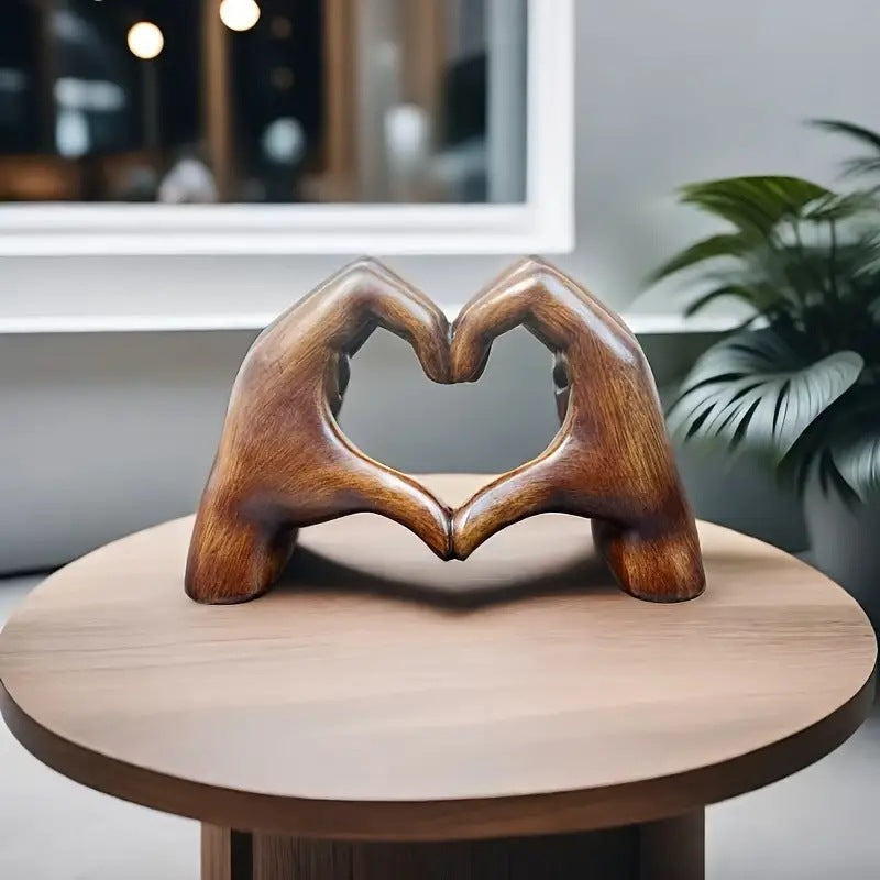 Hartvormige Eiken Houten Decoratie Handgemaakt