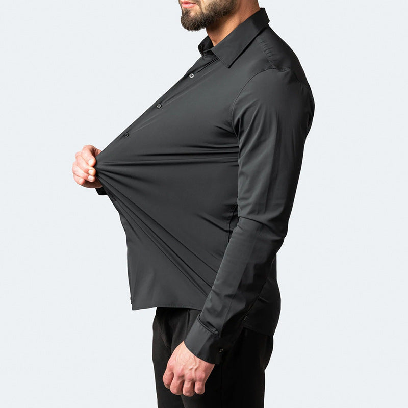 Velinix Heren Overhemd Kreukelvrij Stretch Stof