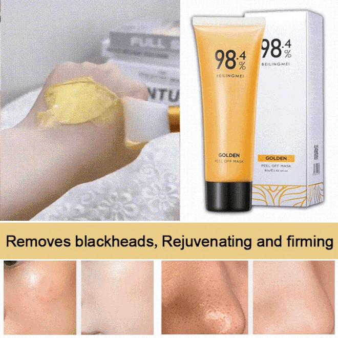 Gouden Peel-Off Masker voor een Stralende Huid