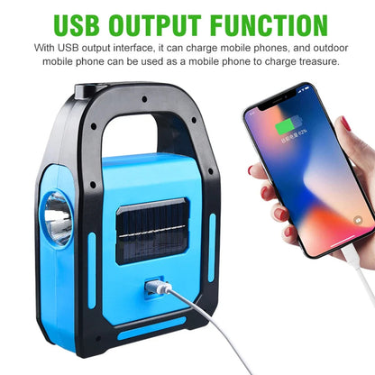 USB-Campinglamp Oplaadbaar met Powerbank Zonnepaneel