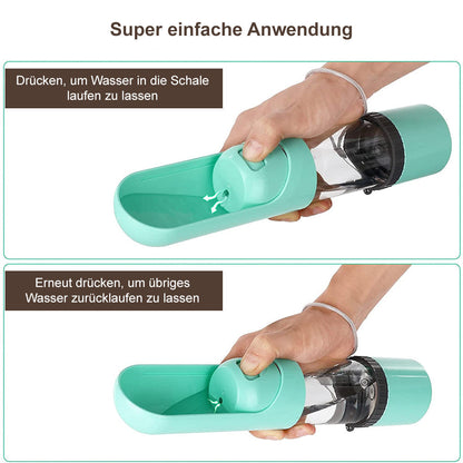 Reisfles voor Honden 2-in-1 Voer en Water