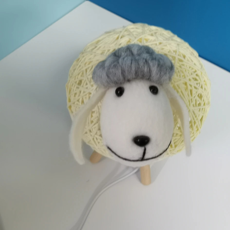 Schaap Nachtlamp LED Tafellamp Dimbaar Handgemaakt