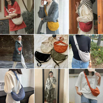 LunaTote – Slanke Gebogen Schoudertas – Stijlvol & Functioneel